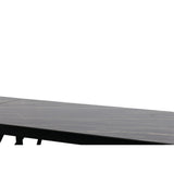 Bobby Modern Black Ceramic Extendable Dining Table