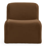 Bondi Modern Brown Velvet Accent Chair