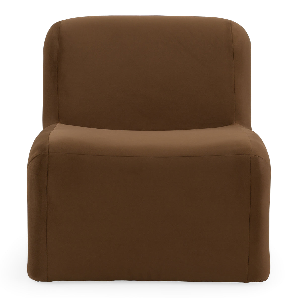 Bondi Modern Brown Velvet Accent Chair