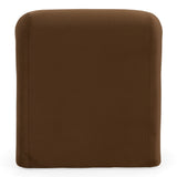 Bondi Modern Brown Velvet Accent Chair