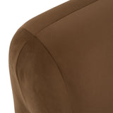 Bondi Modern Brown Velvet Accent Chair