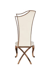 Bonnie Beige Velvet & Rose Gold Dining Chair (Set of 2)