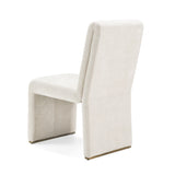 Bounty Modern Beige Fabric + Antique Brass Dining Chair (Set of 2)