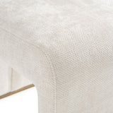 Bounty Modern Beige Fabric + Antique Brass Dining Chair (Set of 2)