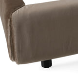 Breslow Modern Dark Taupe Velvet Bed