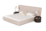 Brittany Eastern King Modern Grey Fabric Bed