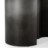 Brompton Modern Grey Glass + Gun Metal Grey Dining Table