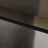 Brompton Modern Grey Glass + Gun Metal Grey Dining Table