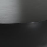 Bronte Modern Black Concrete Round Coffee Table