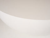 Bronte Modern White Concrete Round Coffee Table