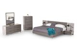  Mielcasa | Grey Queen Nova Domus Bronx Italian Modern Faux Concrete & Grey Bedroom Set | SKU VGACBRONX-SET-Q | MPN: 76518 | Free Delivery & Free Return