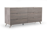 Bronx Italian Modern Faux Concrete & Grey Bedroom Set