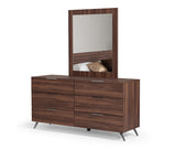  Mielcasa | Walnut Nova Domus Brooklyn Italian Modern Walnut Mirror | SKU VGACBROOKLYN-MIR | MPN: 76001 | Free Delivery & Free Return