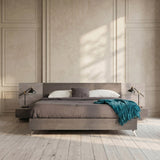 Bronx Italian Modern Faux Concrete & Grey Bedroom Set