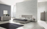 Bronx Italian Modern Faux Concrete & Grey Bed