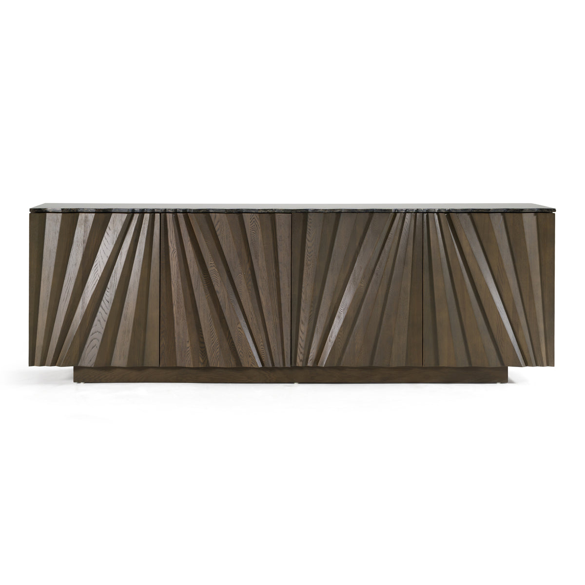 Byer Modern Grey Ash + Marble Buffet