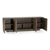 Byer Modern Grey Ash + Marble Buffet
