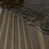 Byer Modern Grey Ash + Marble Buffet