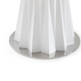 Cabaret Modern White Round Dining Table