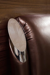 Temptation Caesar Italian Classical Design Leather Platform King Bed