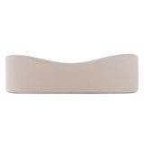 Calico Contemporary Beige Pebble Fabric 3-Seat Sofa