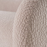 Calico Contemporary Beige Pebble Fabric 4-Seat Sofa