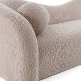 Calico Contemporary Beige Pebble Fabric 4-Seat Sofa