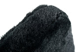 Candace Modern Black Faux Fur Dining Chair (Set of 2)