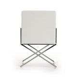 Capra Modern White Leatherette Dining Chair