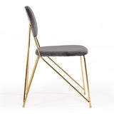 Carol Modern Grey Fabric Dining Chair (Set of 2)