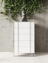 Cartier Modern White + Stainless Steel Chest