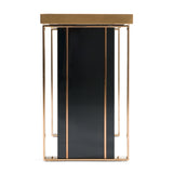 Cartier Modern Black & Rosegold Console Table