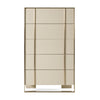 Cartier Modern Beige Shagreen and Brushed Brass Chest
