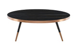 Cayson Modern Black Ceramic Coffee Table