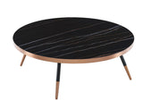 Cayson Modern Black Ceramic Coffee Table