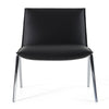 Cedric Modern Black Vegan Leather Accent Chair