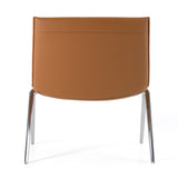 Cedric Modern Camel Vegan Leather Accent Chair