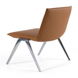 Cedric Modern Camel Vegan Leather Accent Chair