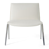 Cedric Modern White Vegan Leather Accent Chair