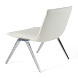 Cedric Modern White Vegan Leather Accent Chair