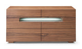 Ceres Contemporary LED Walnut Dresser