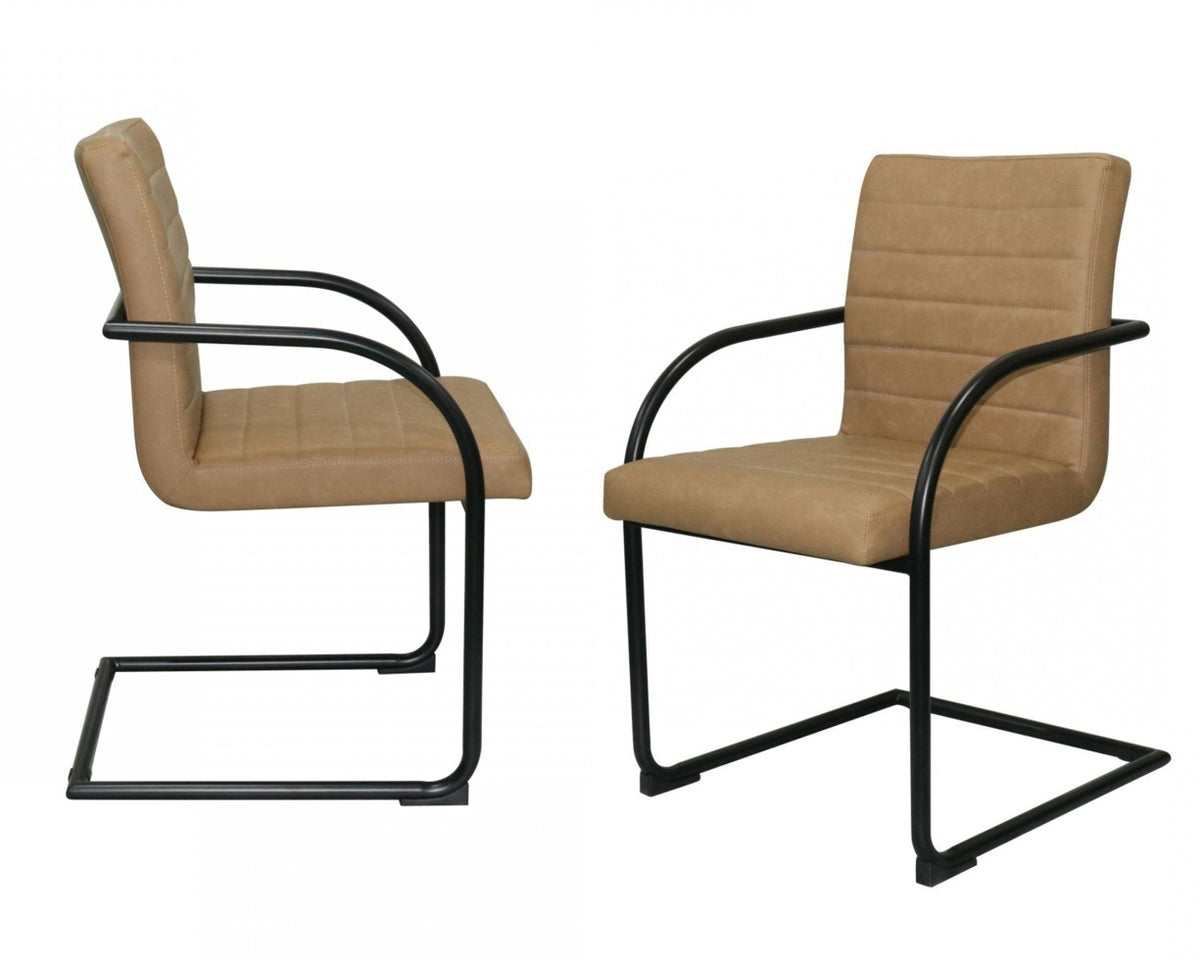 Ivey Modern Tan Dining Chair (Set of 2)