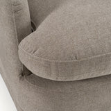 Chantry Modern Grey Sand Fabric Swivel Accent Chair