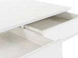 Chelsey- Modern White and Stainless Steel Desk