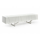 Chrysler Modern White TV Stand