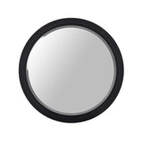 Cirque Modern Black Ash Round Mirror