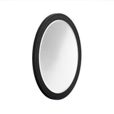 Cirque Modern Black Ash Round Mirror