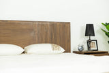 Claire Contemporary Walnut Bed