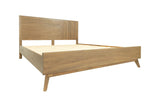 Claire Contemporary Walnut Bed