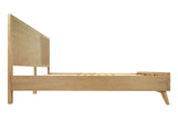 Claire Contemporary Walnut Bed